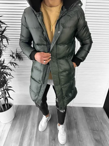 Geaca barbati groasa kaki 9020 58-2